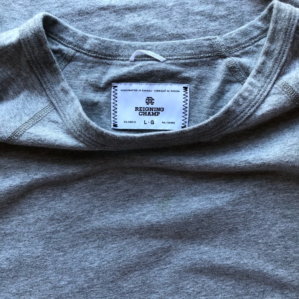 Reigning Champ gray t-shirt